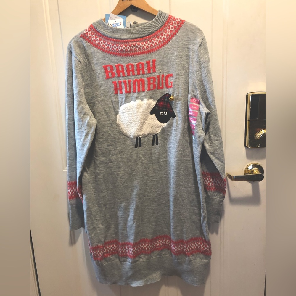 Soft comfy Gray Christmas dress size XXL